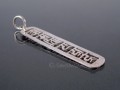 PA08 Pendentif Argent Massif Mantra Tibétain 