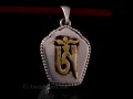 PA61 Pendentif Argent Massif Ghau Om