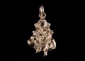 PA90 Pendentif Argent Massif Ganesh, Le dieu hindou à la tête d'éléphant