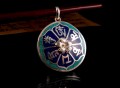 PA95 Pendentif Argent Massif Mantra Tibétain Om Mani Padme Hum