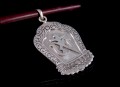 PA132 Pendentif Argent Massif Om