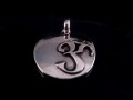 PA163 Pendentif Argent Massif Om