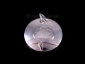 PA164 Pendentif Argent Massif Fleur de Lotus