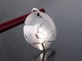 PA164 Pendentif Argent Massif Fleur de Lotus