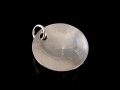 PA164 Pendentif Argent Massif Fleur de Lotus