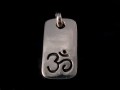 PA165 Pendentif Argent Massif Om