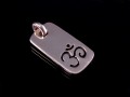 PA165 Pendentif Argent Massif Om
