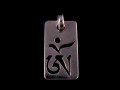 PA168 Pendentif Argent Massif Om