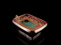 PA172 Pendentif Tibétain Argent Massif Turquoise