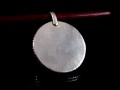 PA184 Pendentif Tibétain Argent Massif Turquoise Corail