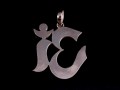 PA191 Pendentif Tibétain Argent Massif Om
