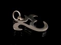 PA194 Pendentif Argent Massif Om Sanskrit