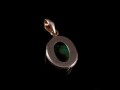 PA217 Pendentif Tibétain Argent Massif Turquoise