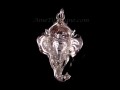 PA225 Pendentif Argent Massif Ganesh, Le dieu hindou à la tête d'éléphant