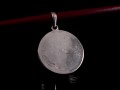 PA231 Pendentif Argent Massif Om Tibétain Lapis Lazuli