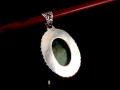 PA242 Pendentif Tibétain Argent Massif Turquoise