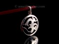 PA263 Pendentif Argent Massif Om Sanskrit