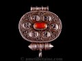 PA265 Pendentif Argent Massif Ghau Mantra Tibétain Om Mani Padme Hum