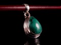 PA271 Pendentif Tibétain Argent Massif Turquoise