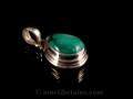 PA271 Pendentif Tibétain Argent Massif Turquoise