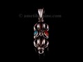 PA280 Pendentif Argent Massif Dorje Vajra