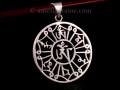 PA287 Pendentif Argent Massif Mantra Om