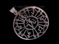 PA287 Pendentif Argent Massif Mantra Om