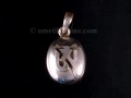 PA291 Pendentif Argent Massif Om
