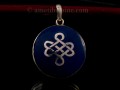 PA296 Pendentif Argent Massif Nœud Sans Fin
