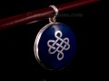 PA296 Pendentif Argent Massif Nœud Sans Fin
