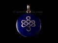 PA296 Pendentif Argent Massif Nœud Sans Fin