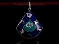 PA297 Pendentif Argent Massif Nœud Sans Fin Mantra