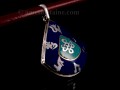 PA297 Pendentif Argent Massif Nœud Sans Fin Mantra