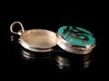 PA298 Pendentif Argent Massif Ghau Om