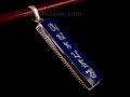 PA301 Pendentif Argent Massif Mantra Om Mani Padme Hum Lapis Lazuli