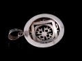 PA306 Pendentif Argent Massif Mandala Corail