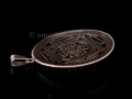 PA311 Pendentif Argent Massif Mandala Turquoise