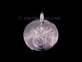 PA319 Pendentif Argent Massif Om