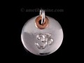 PA321 Pendentif Argent Massif Cuivre Om