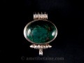 PA324 Pendentif Argent Massif Ghau Turquoise