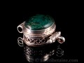 PA324 Pendentif Argent Massif Ghau Turquoise