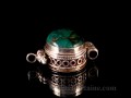 PA324 Pendentif Argent Massif Ghau Turquoise