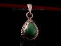PA330 Pendentif Tibétain Argent Massif Turquoise