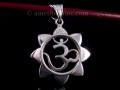 PA337 Pendentif Argent Massif Om