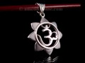 PA337 Pendentif Argent Massif Om