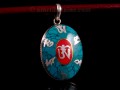 PA342 Pendentif Argent Massif Mantra Om