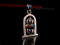 PA346 Pendentif Argent Massif Dorje Vajra