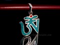 PA350 Pendentif Argent Massif Om
