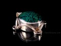 PA367 Pendentif Tibétain Argent Massif Turquoise