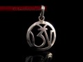 PA370 Pendentif Argent Massif Om